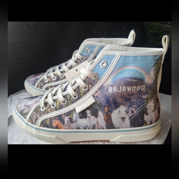 Fashion Sneakers. Bajawood and Malibu Wild Horse Prints. - Picture 5 of 8